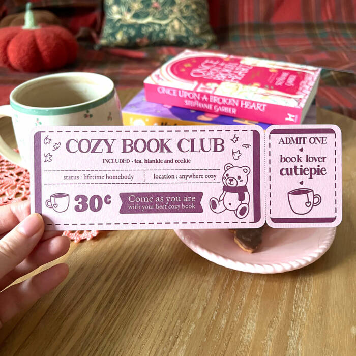 marque page cozy book club