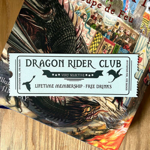 dragon rider club marque page