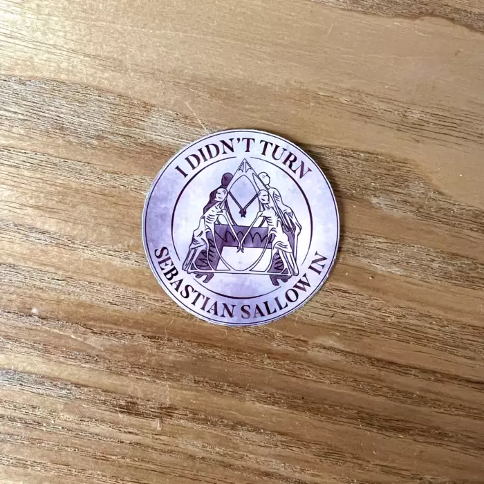 I didn't turn Sebastian Sallow in - Sticker – Image 2