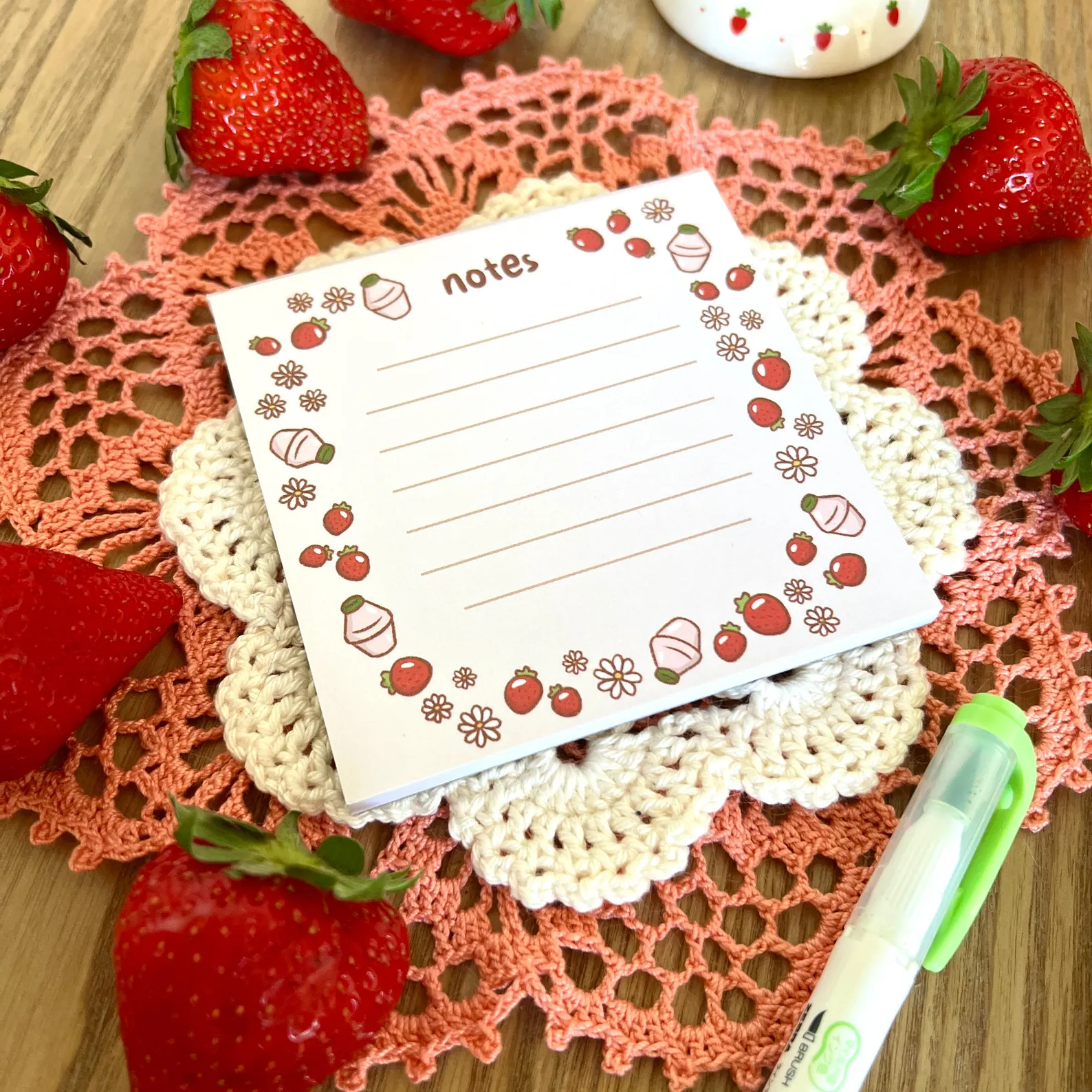 Fraises de printemps - Bloc notes – Image 3