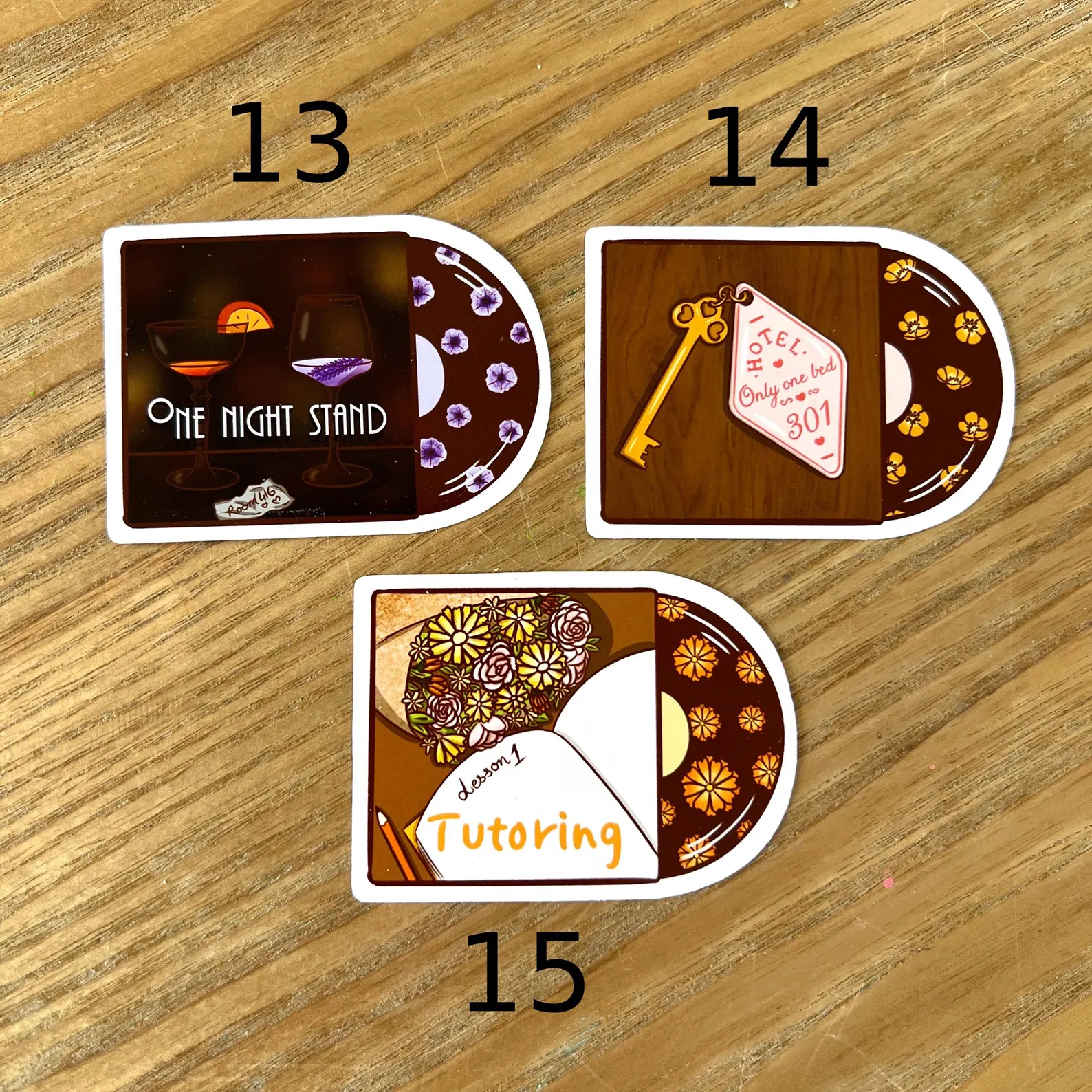 Vynils romance book tropes - Stickers – Image 6