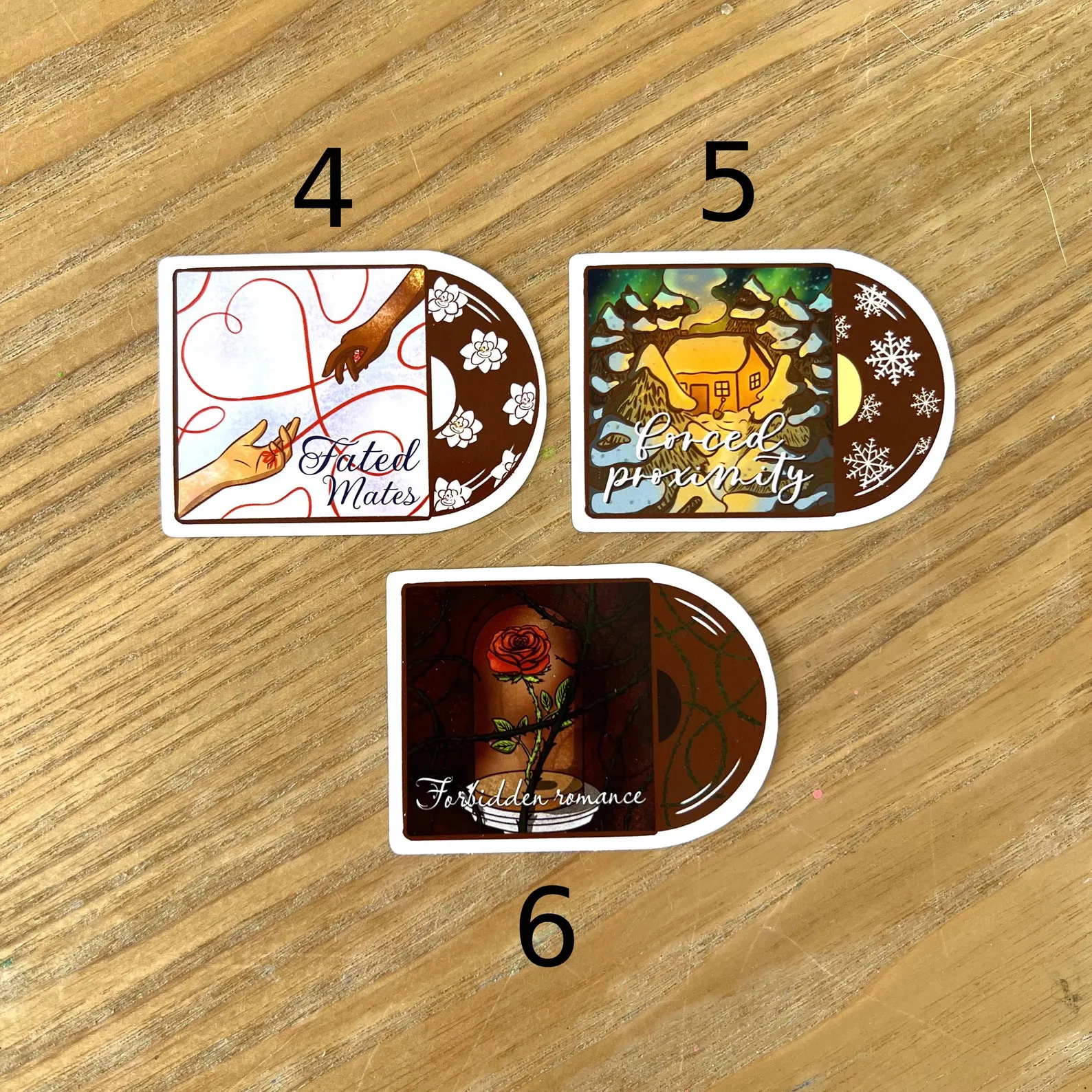 Vynils romance book tropes - Stickers – Image 3