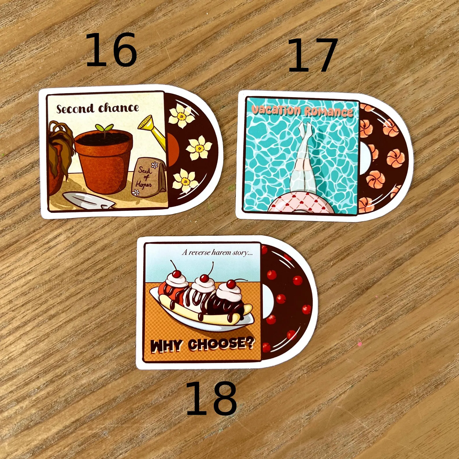 Vynils romance book tropes - Stickers – Image 7
