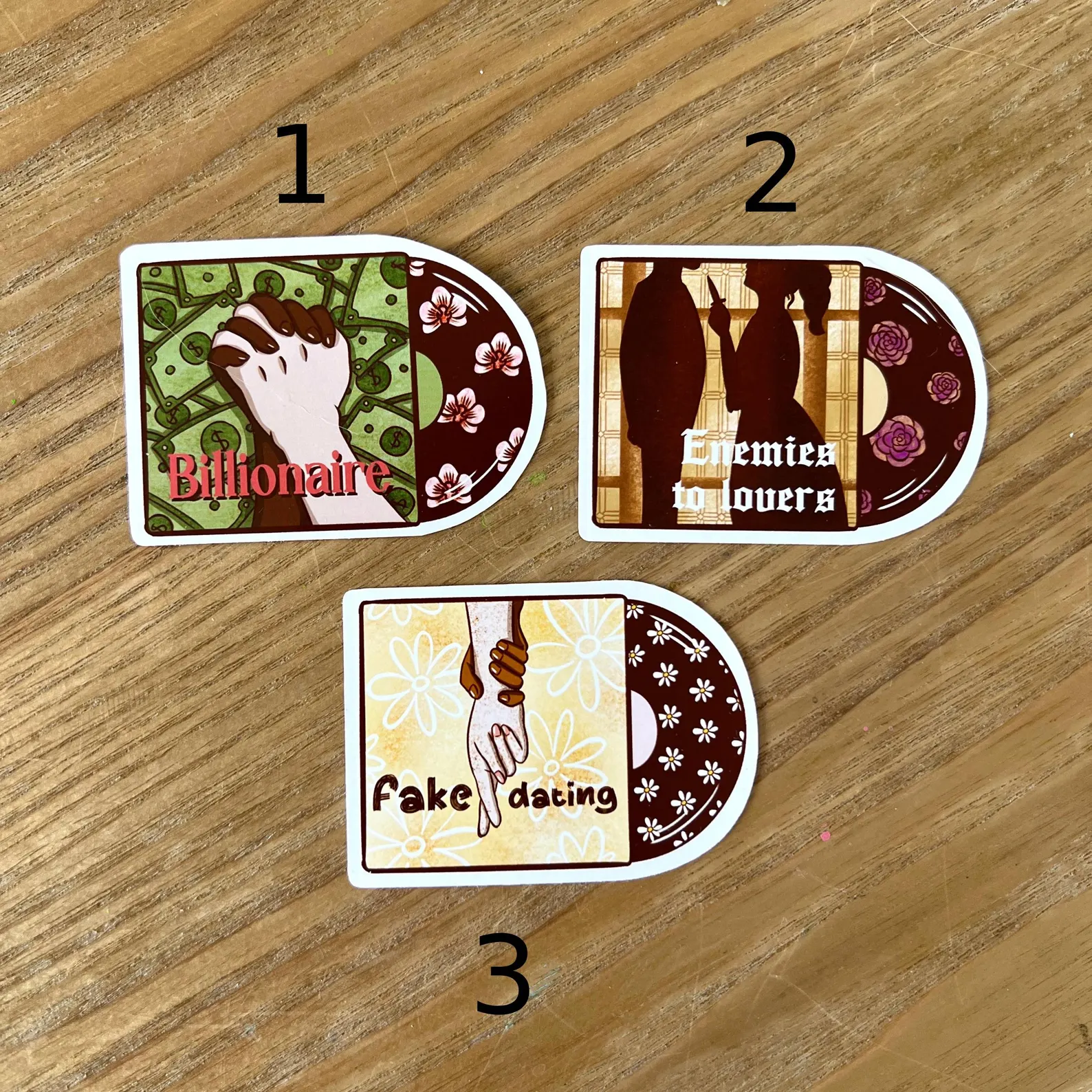 Vynils romance book tropes - Stickers – Image 2