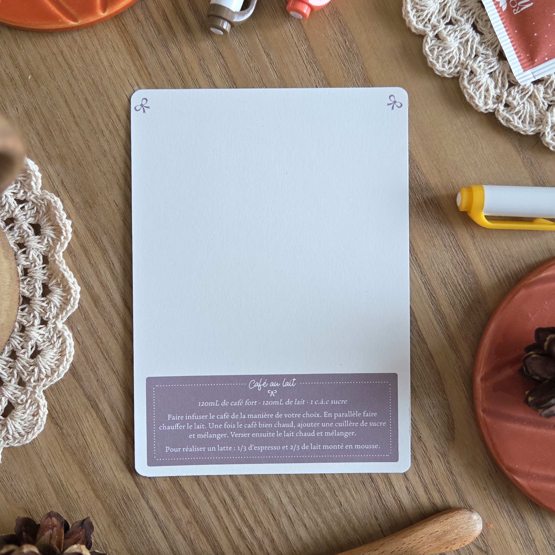 Cartes recettes boissons cozy - A6 – Image 7
